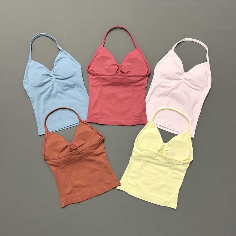 Yoga Strap Cotton - Top Sportivo da Donna Senza Cuciture