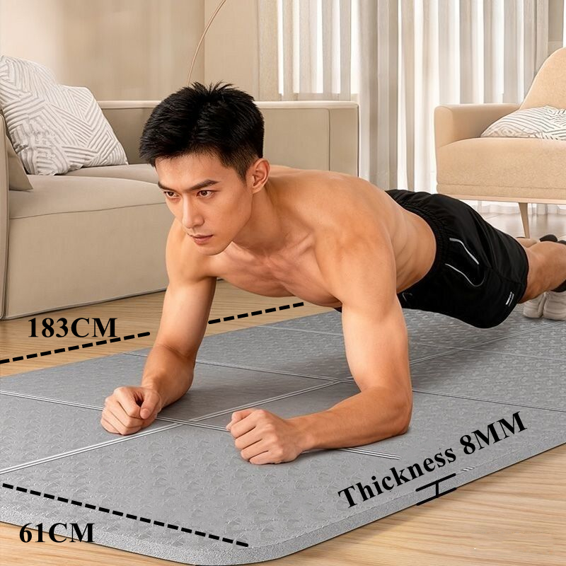 Pilates Yoga For Beginners - Tappetino pieghevole 183x61x0.8 cm Tappetino per