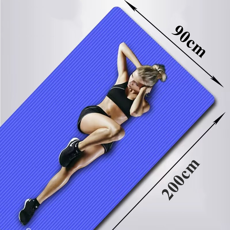 Pilates Yoga For Beginners - Tappetino Yoga Spesso 200x90x1cm, Antiscivolo, Comfort