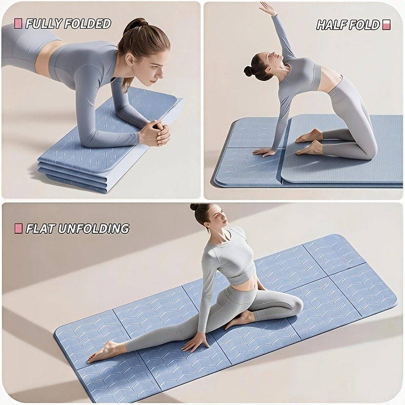 Pilates Yoga For Beginners - Tappetino Yoga Pieghevole Extra Spesso Antiscivolo,