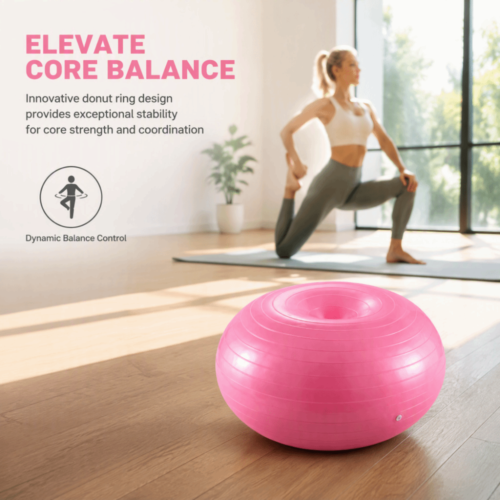 Palla da yoga a ciambella gonf - Pilates Yoga Ball Workout recensione e prezzo